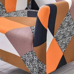 house of quirk Geometric Print Stretchable Chair Covers  image 3
