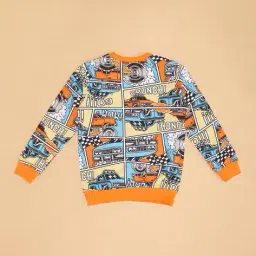pantaloons junior Boys Graphic Print Regular Fit Cotton Sweatshirt image 3
