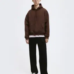 mischief monkey Men Oversized Fit Hoodie with Kangaroo Pockets image 3
