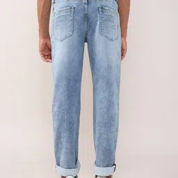 lee cooper Men Heavily Washed Slim Straight Fit Jeans image 3