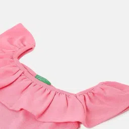 united colors of benetton Square-Neck Top with Ruffles image 3