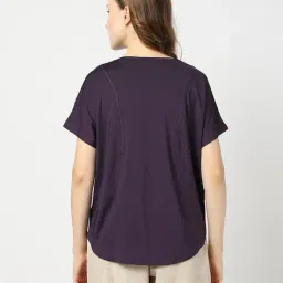 performax Women Cut & Sew Boxy Fit Round-Neck T-Shirt image 3