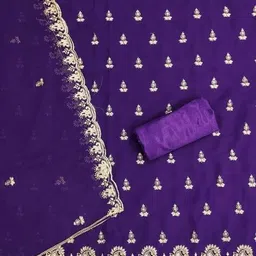 zeepkart Women Embroidered Unstitched Dress Material image 3