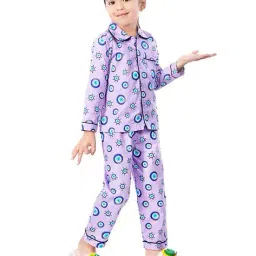 burbn Girls Cotton Graphic Nightwear Set image 3
