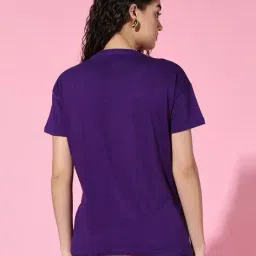 theallchemy Women Relaxed Fit Round-Neck T-Shirt image 3