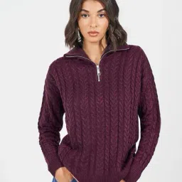 styli Women Self-design Pullover image 3
