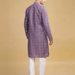 be active x ag Men Regular Fit Embroidery Long Kurta image 3