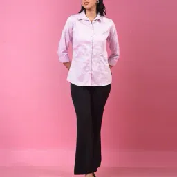 crimsoune club Women Regular Fit Shirt with Spread Collar image 3