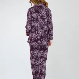 zeyo Girls Floral T-Shirt and Pyjamas Set image 3