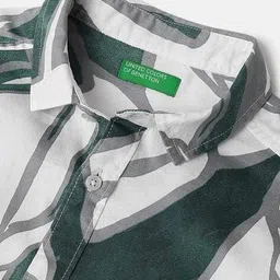 united colors of benetton Men Printed Regular Fit Shirt image 3