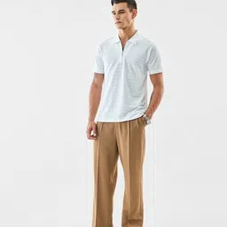 snitch Men Collar Neck Zip Closure T-Shirt image 3