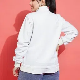 maykr Women Regular Fit Bomber Jacket with Full Sleeves image 3