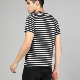 Shein Medium Length Short Sleeve Striped Crew Tshirt image 3