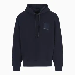 armani exchange Men A-Line Regular Fit Hooded Sweatshirt with Logo Patch image 4