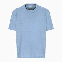 armani exchange Men Logo Pattern Relaxed Fit Crew-Neck T-Shirt image 4