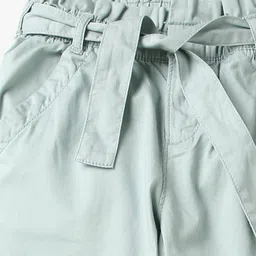 gap kids Straight Fit Paperbag Pants with Belt image 4