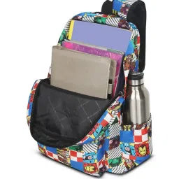 priority Men Printed Backpack with Adjustable Strap image 4