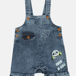 miniklub Infants Graphic Print Cotton Dungaree & T-Shirt Set image 4