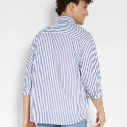 american eagle Men Striped Regular Fit Shirt with Patch Pocket image 4