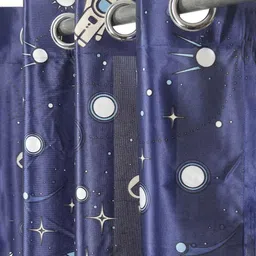 cortina eyelet curtain Glow in Dark Long Door Curtain For Kids image 4