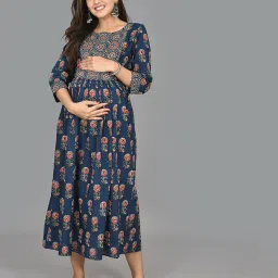 negen Floral Print Fit & Flare Dress image 4