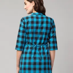 hive 91 Checked Tunic with Pintucks image 4