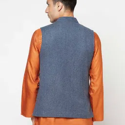 fabindia Nehru Jacket with Welt Pockets image 4