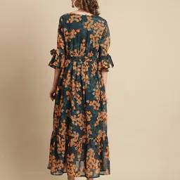 moms maternity Floral Print Maxi Gown image 4