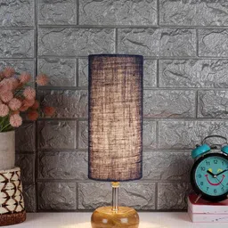 devansh Wooden Table Lamp with Jute Shade image 4