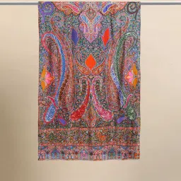 signet -scarves & shawls Floral Print Stole with Fringes image 4