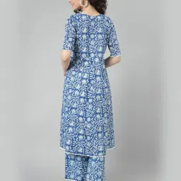 saabhi Floral Print A-Line Kurta Set image 4