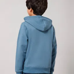 alan jones clothing Zip-Front Hoodie with Kangaroo-Slip Pockets image 4