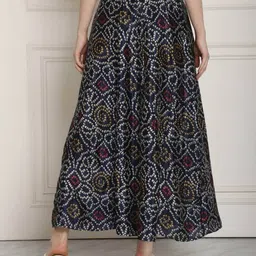 neudis Women Bandhej Print Flared Ghagra image 4