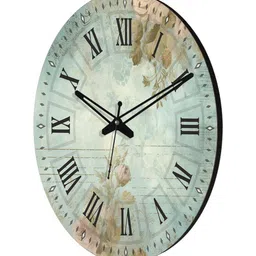 olive tree Floral Print Silent Movement Wooden Wall Clock image 4