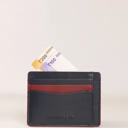 brown bear Colourblock Card Holder with Logo Embossed image 4