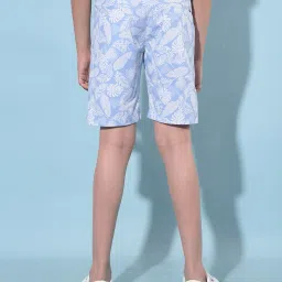 crimsoune club Boys Leaf Print Regular Fit Flat-Front Shorts image 4