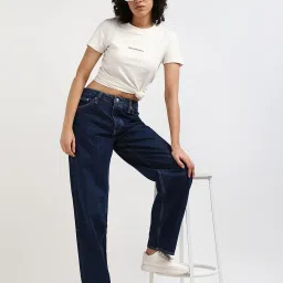 calvin klein jeans Women High-Rise Straight Fit Jeans image 4