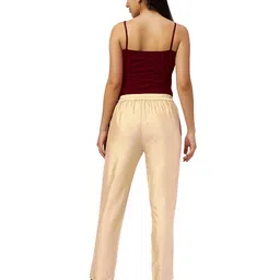 morrio Women Straight Fit Pants with Insert Pockets image 4