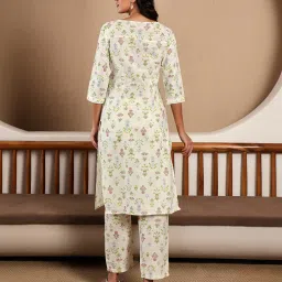 Floral Print Straight Kurta & Pants Set image 4
