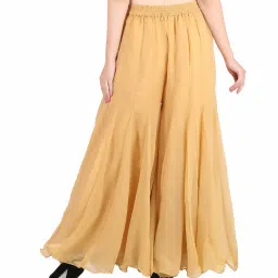 shararat Solid Flared Palazzos image 4