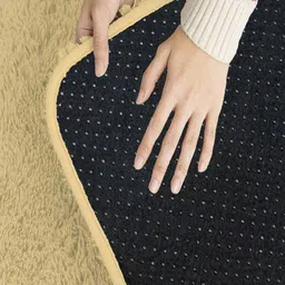 luxehome international 2000 GSM Rectangle Shape Anti Skid Bath Mat image 4