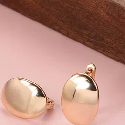 shining diva Gold-Plated Hoop Earrings image 4