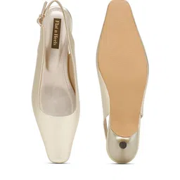 flat n heels Kitten Heeled Shoes with Buckle Fastening image 4