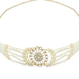 karatcart Gold-Plated Beaded Kamarband image 4