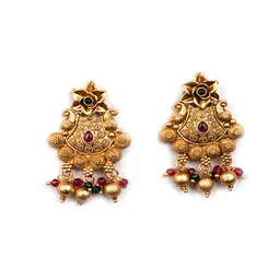 stileadda Women Gold-Plated Necklace & Earrings Set image 4