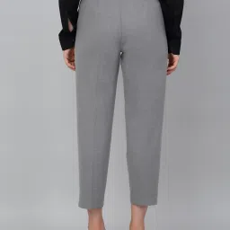 cantabil Women Relaxed Fit Flat-Front Trousers image 4