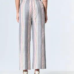 all ways you Women Striped Straight Fit Palazzos image 4