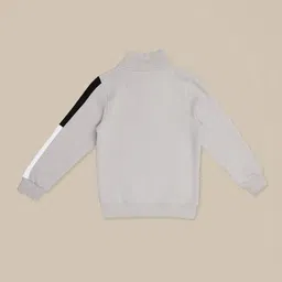 kidsville Boys Batman Print Sweatshirt with Half Zip-Closure image 4