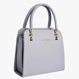 lino perros Textured Handbag with Detachable Sling Strap image 4