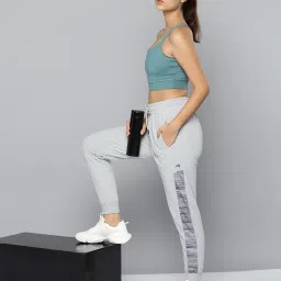 alcis Women Heathered Drawstring Waist Straight Joggers image 4